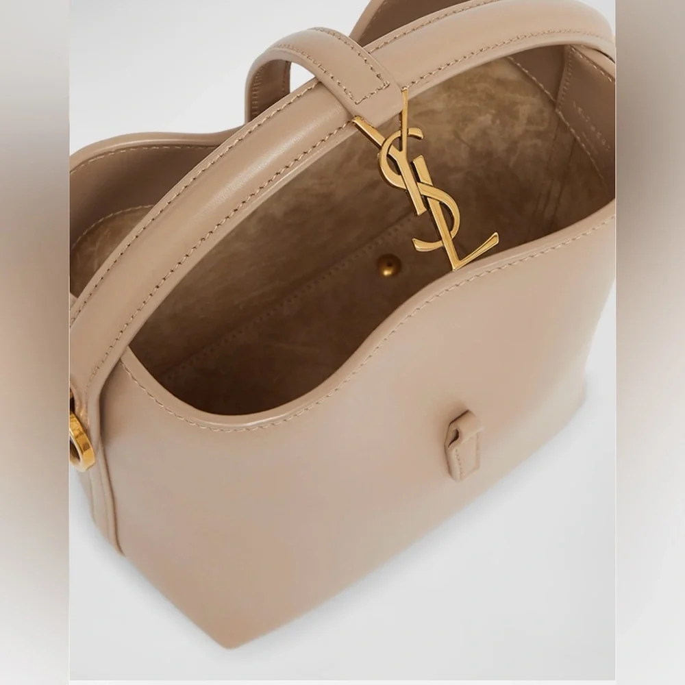 *NWT* Saint Laurent Le 37 Mini YSL Bucket Bag in Smooth Leather - Picture 3 of 8